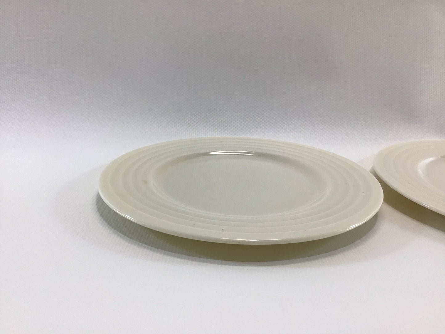 Lenox Terrace White China 6" Bread and Butter Plates 2 Art Deco Era Dining Service Replacement Pieces