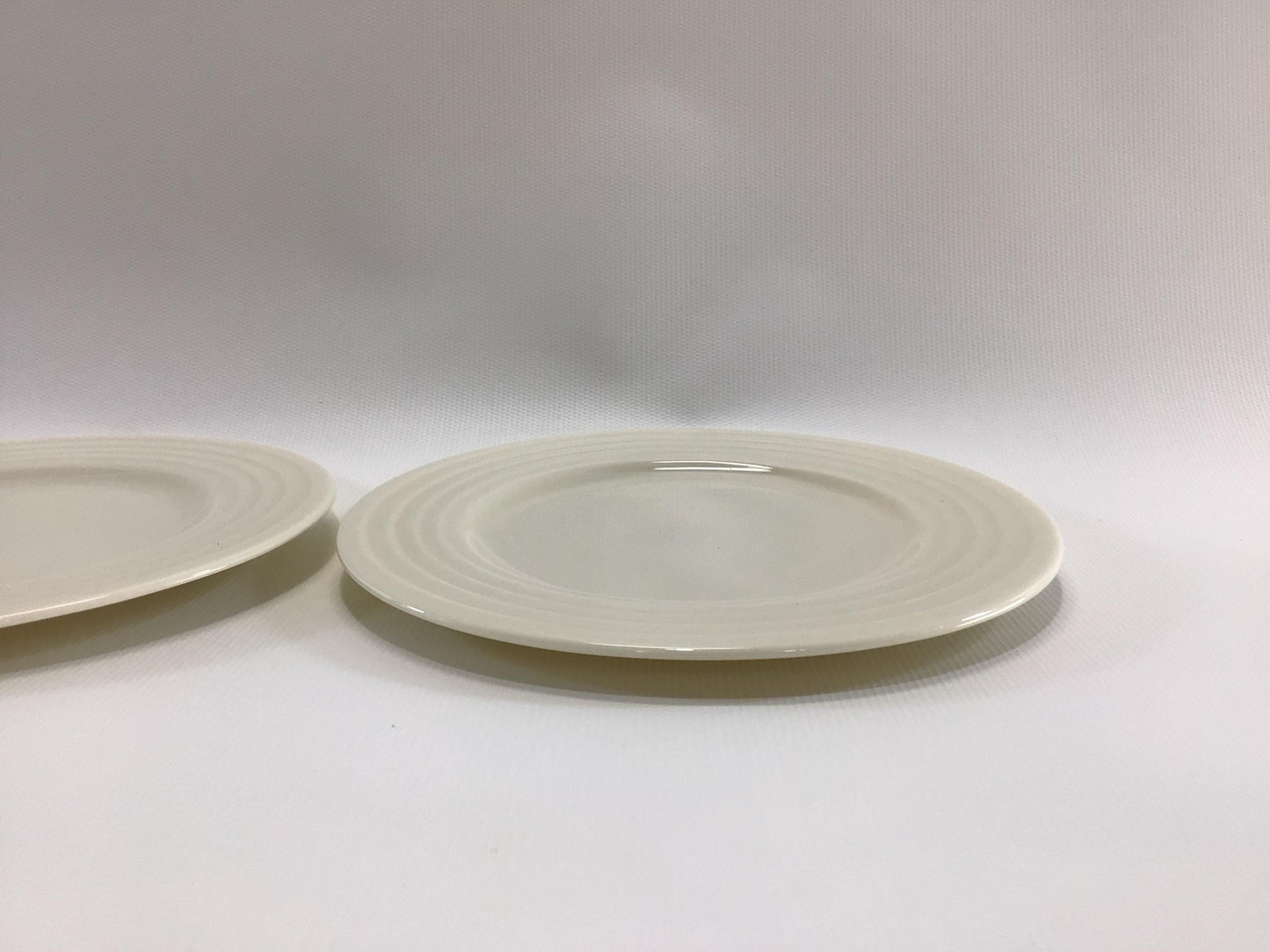 Lenox Terrace White China 6" Bread and Butter Plates 2 Art Deco Era Dining Service Replacement Pieces