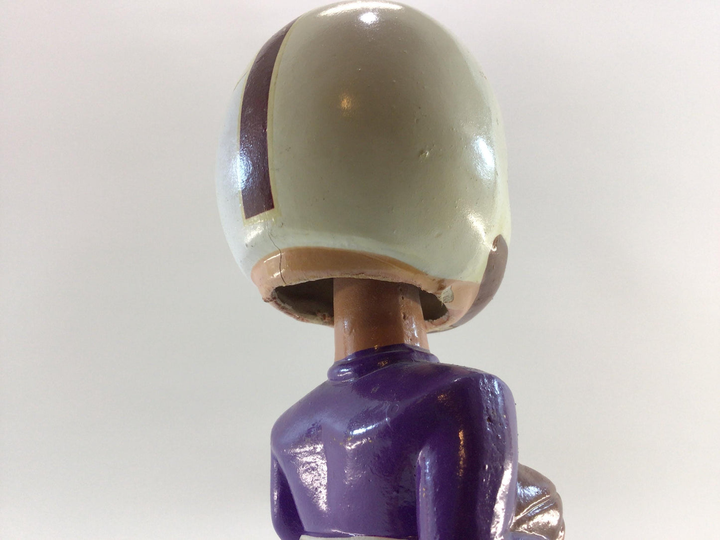 Nodder Bobblehead Vintage Ceramic 1967 Sports Specialties Collectible Purple White Uniform