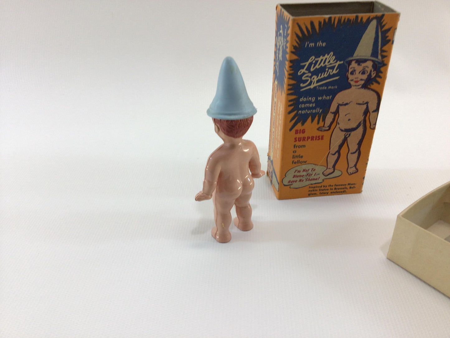 Hard Plastic 4" Dunce Cap Doll Little Squirt Vintage Kitschy Novelty Toy