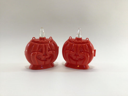 Trick or Treat Lights Johannsen Jack O lanterns Vintage Kitschy Halloween Collectible Holiday Decor - Non Working