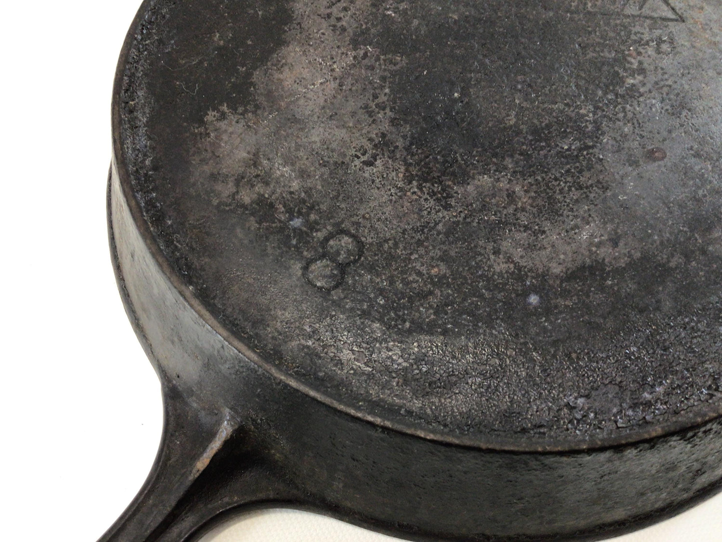 Cast Iron Skillet Miami No. 8 with Heat Ring Antique Country Kitchen Cookware