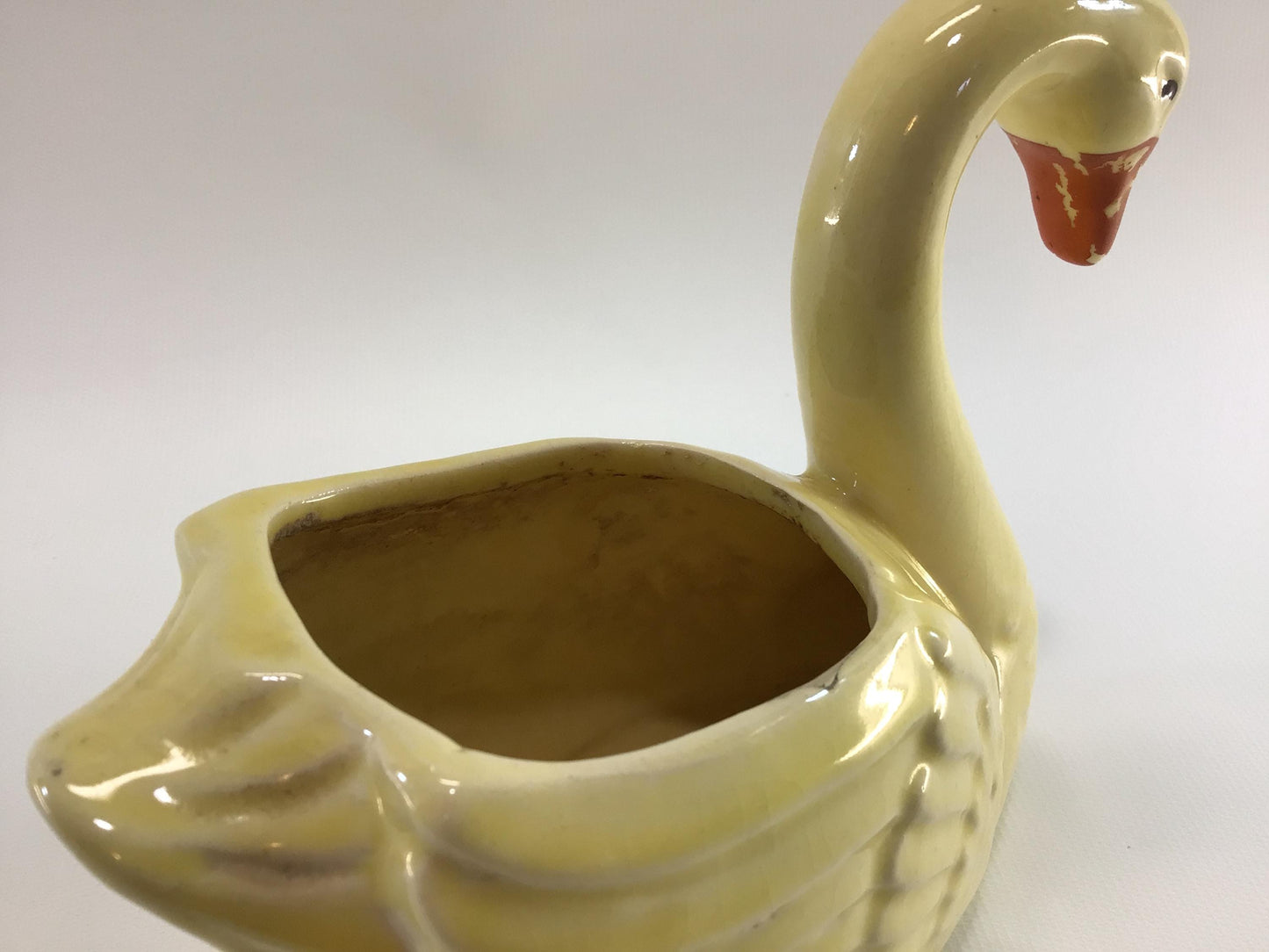 Brush McCoy Yellow 5" Swan Planter Antique Home Decor