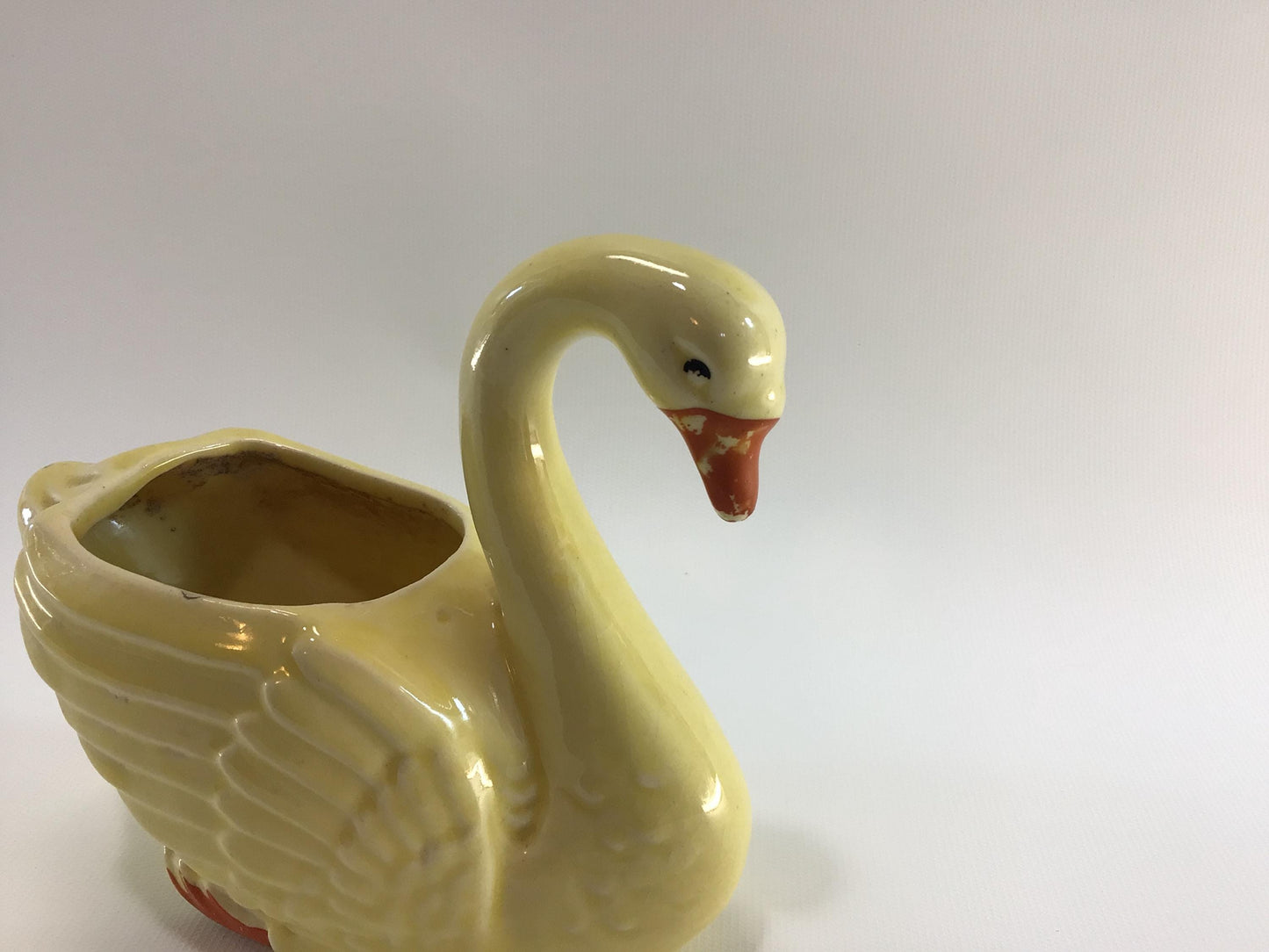 Brush McCoy Yellow 5" Swan Planter Antique Home Decor