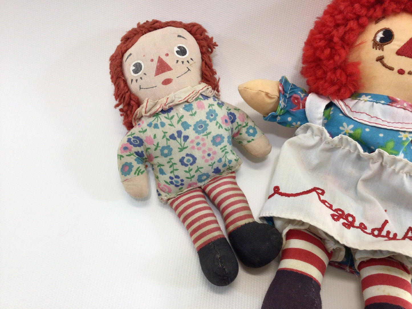 Vintage Raggedy Ann Dolls Contemporary Applause and Mid Century Kit Doll