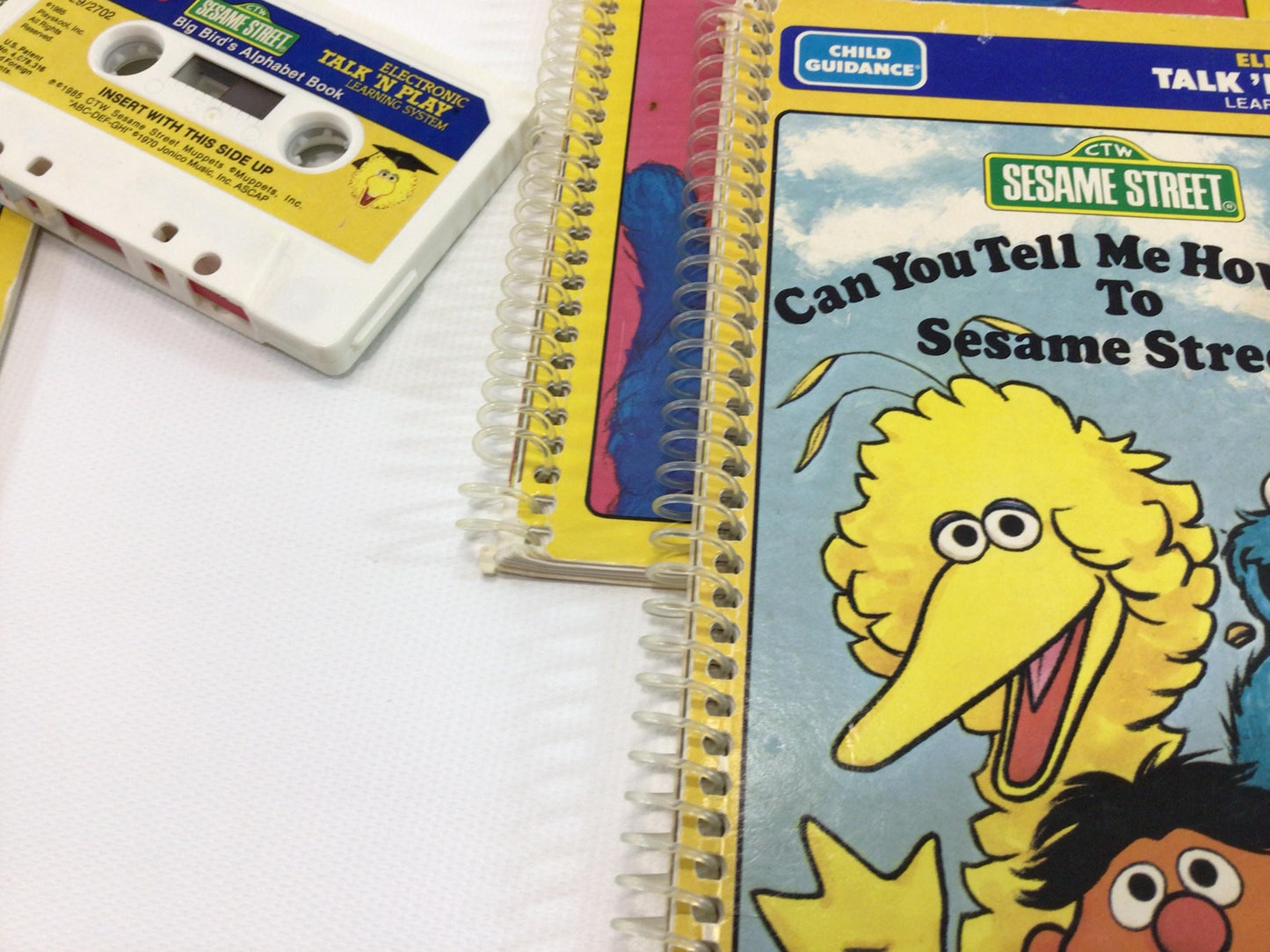 Sesame Street Talk n Play Books and Cassettes Playskool and Child Guidance Vintage Learning Toy Accessory Replacements