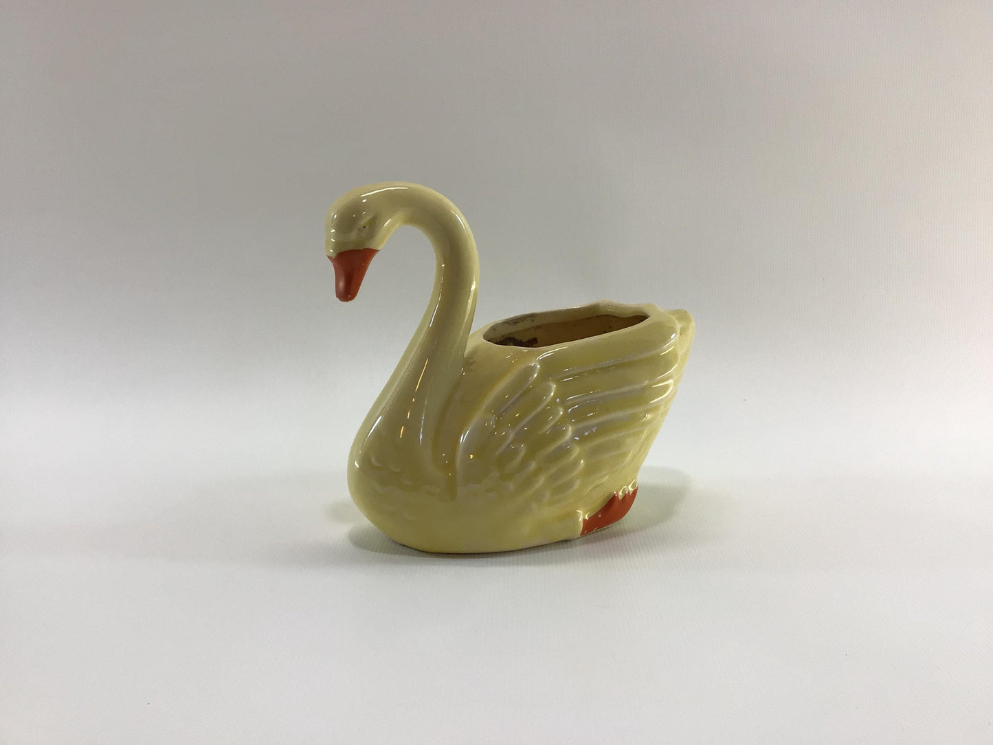 Brush McCoy Yellow 5" Swan Planter Antique Home Decor