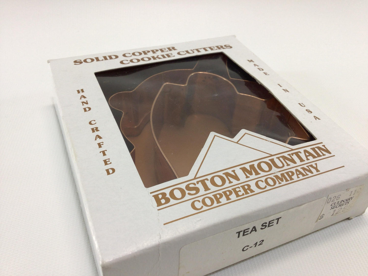 BMC Cookie Cutters Boston Mountain Company Tea Set C-12 Solid Copper Kitchen Utensil Decor