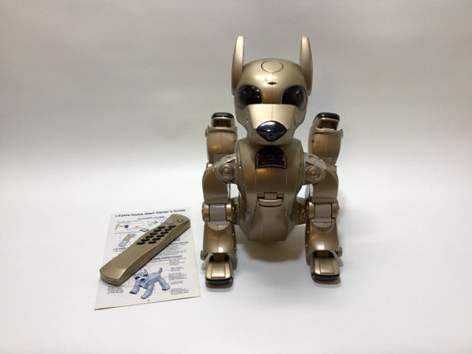 Tiger Electronics i Cybie Gold Robotic Dog Vintage Battery Operated Toy - Untested No Charger