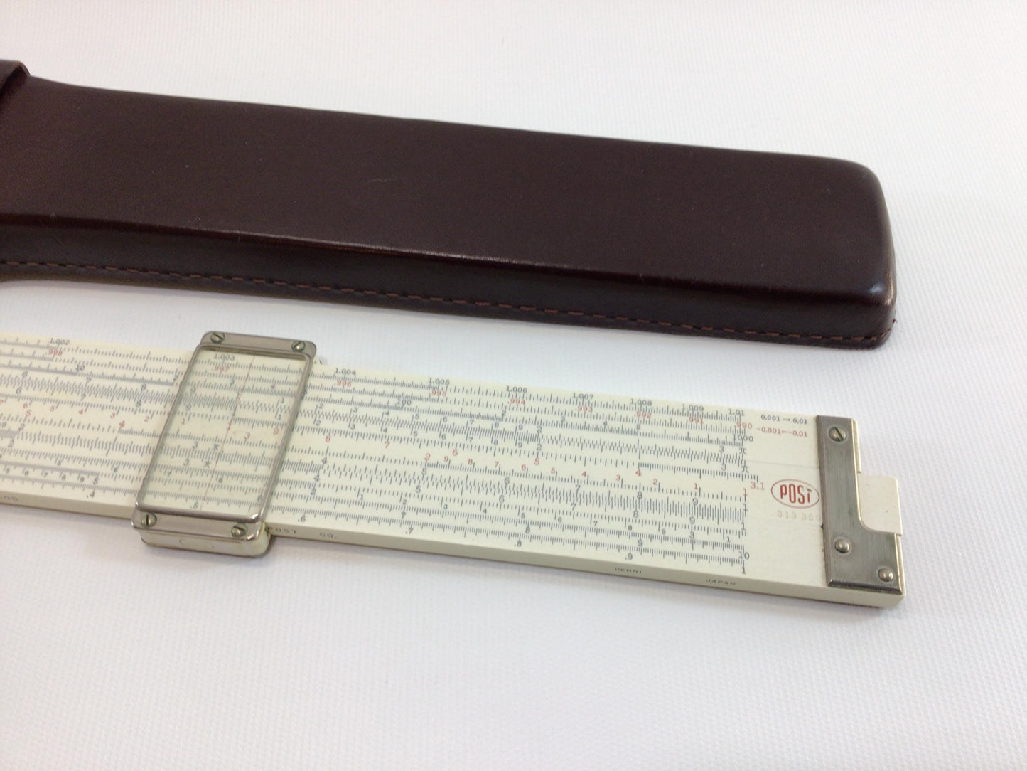 Slide Rule Post Sun Hemmi 1460 Made in Japan Vintage Engineer Gadget Tool Calculator with Post Versalog Instruction Book