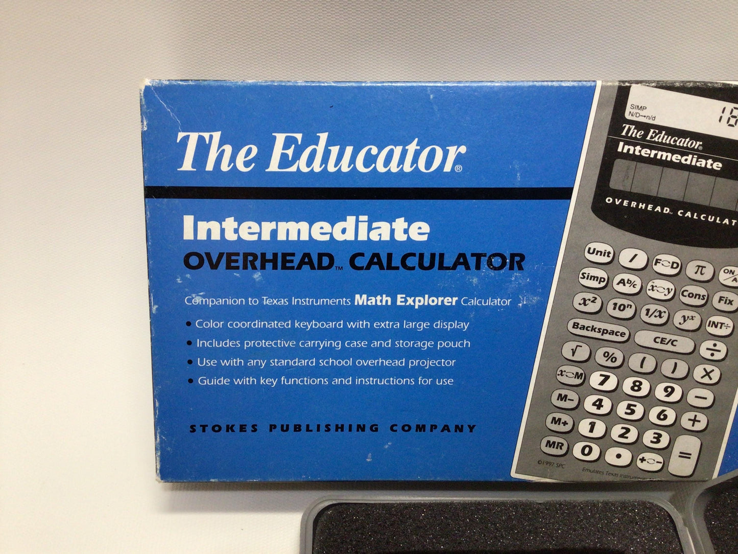 Teachers Aid Overhead Calculator The Educator Vintage Handheld Electronic Device