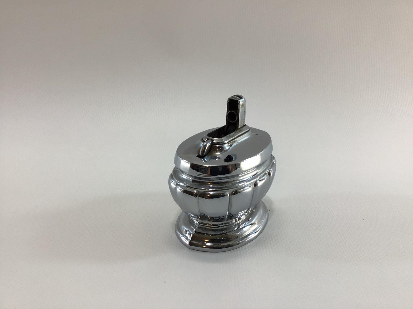 Table Lighter Mid Century Nickel Chrome Finish Quality Made Home Decor Tobacciana