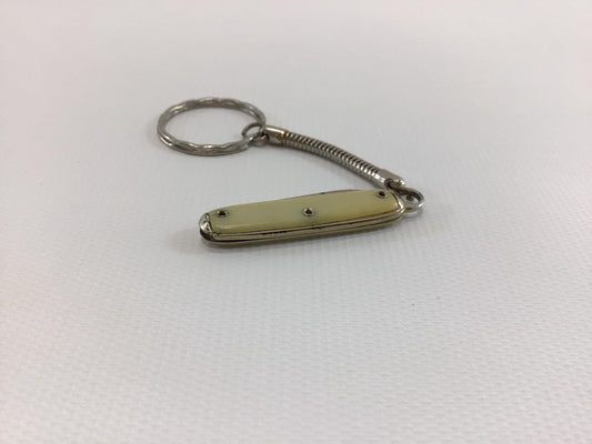 Miniature Keychain Pocket Knife Single Blade Vintage Made in USA Quality