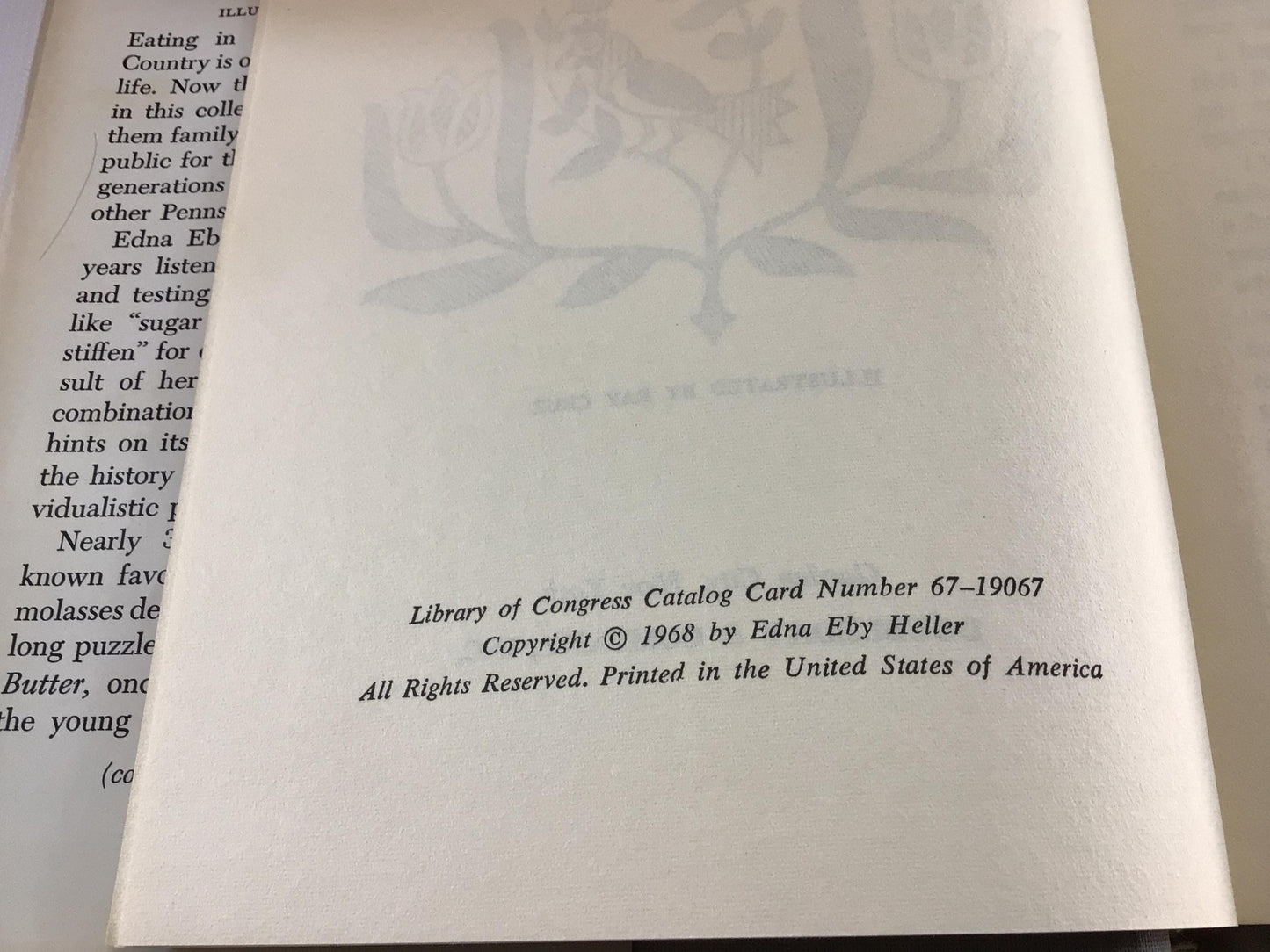Vintage Cookbook The Art of Pennsylvania Dutch Cooking Copyright 1968 by Edna Eby Heller