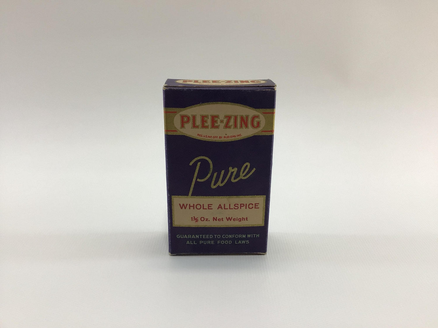 PLEE-ZING Pure Whole Allspice Spice Box Vintage General Store Country Kitchen Ephemera