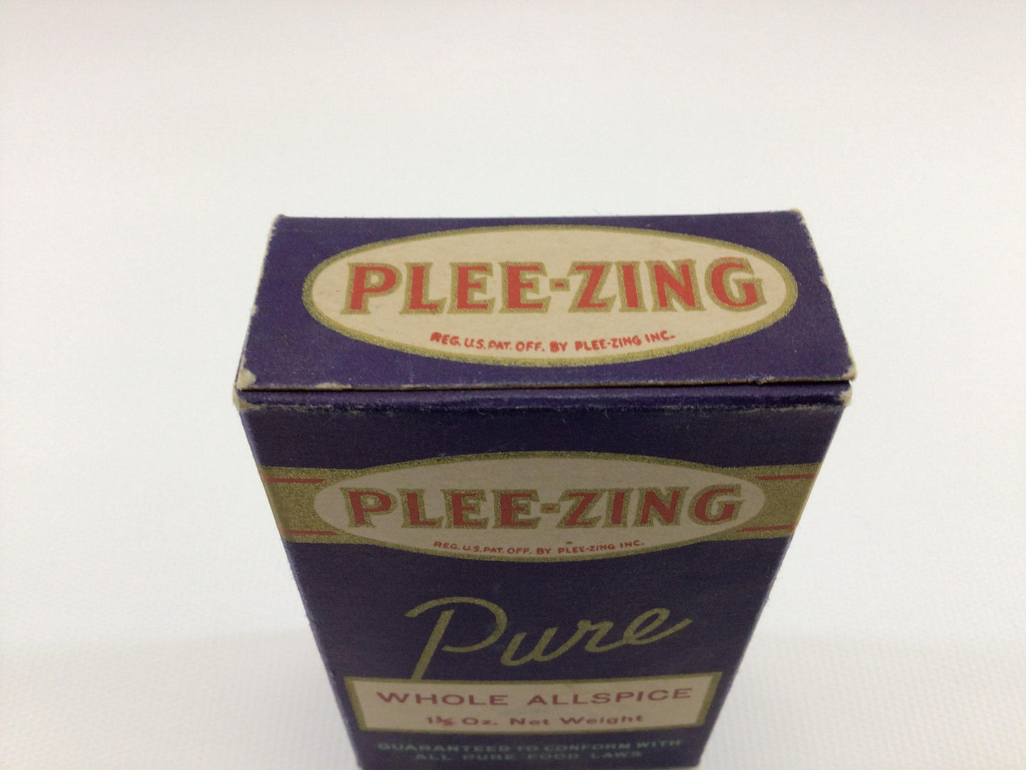 PLEE-ZING Pure Whole Allspice Spice Box Vintage General Store Country Kitchen Ephemera