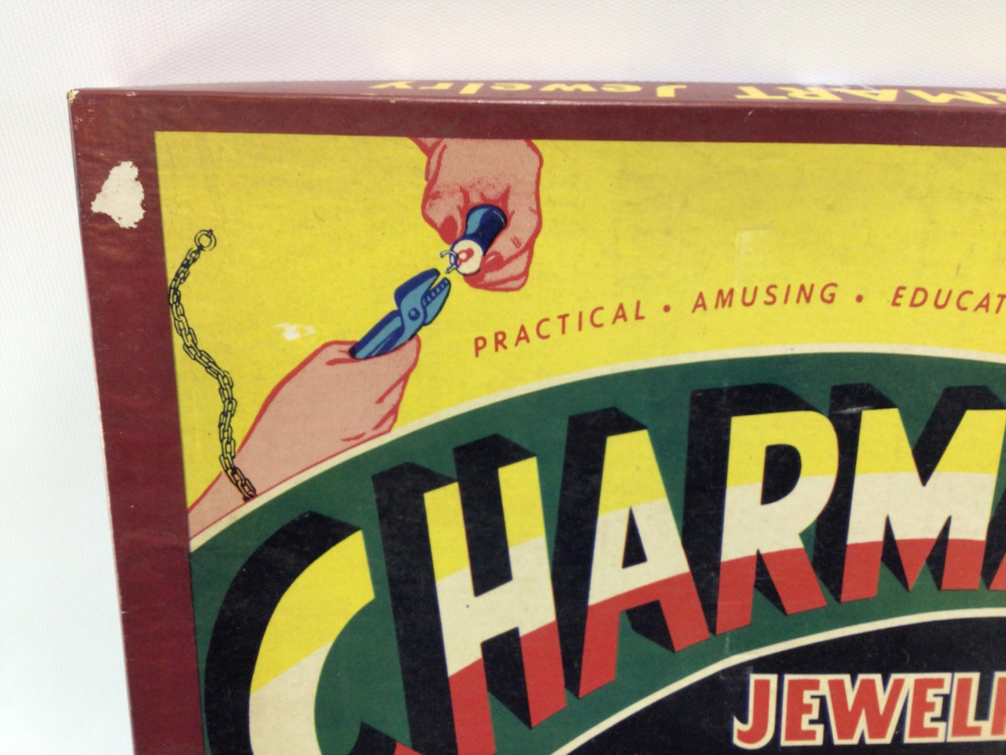 Toy Jewelry Making Kit Vintage 1952 CHAMART Peerless Playthings New Jersey