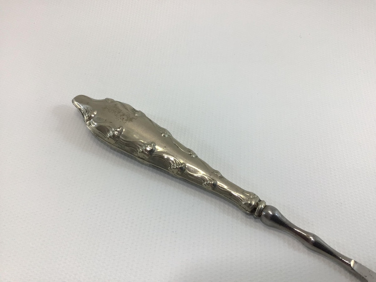 Manicure Cuticle Tool Silverplate Handle Collectible Antique Victorian Vanity Decor