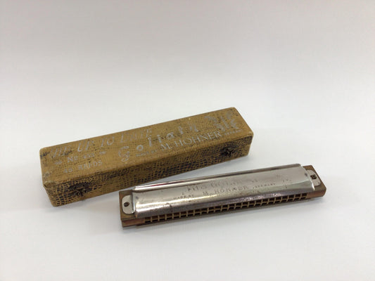 Hohner Goliath Harmonica 48 Reed C No 453 Antique 19th Century Reeded Instrument