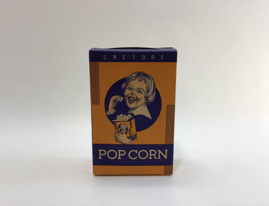 Cretors Pop Corn Box Vintage 1930s General Store Advertising Ephemera Decor  World's Best Since 1885