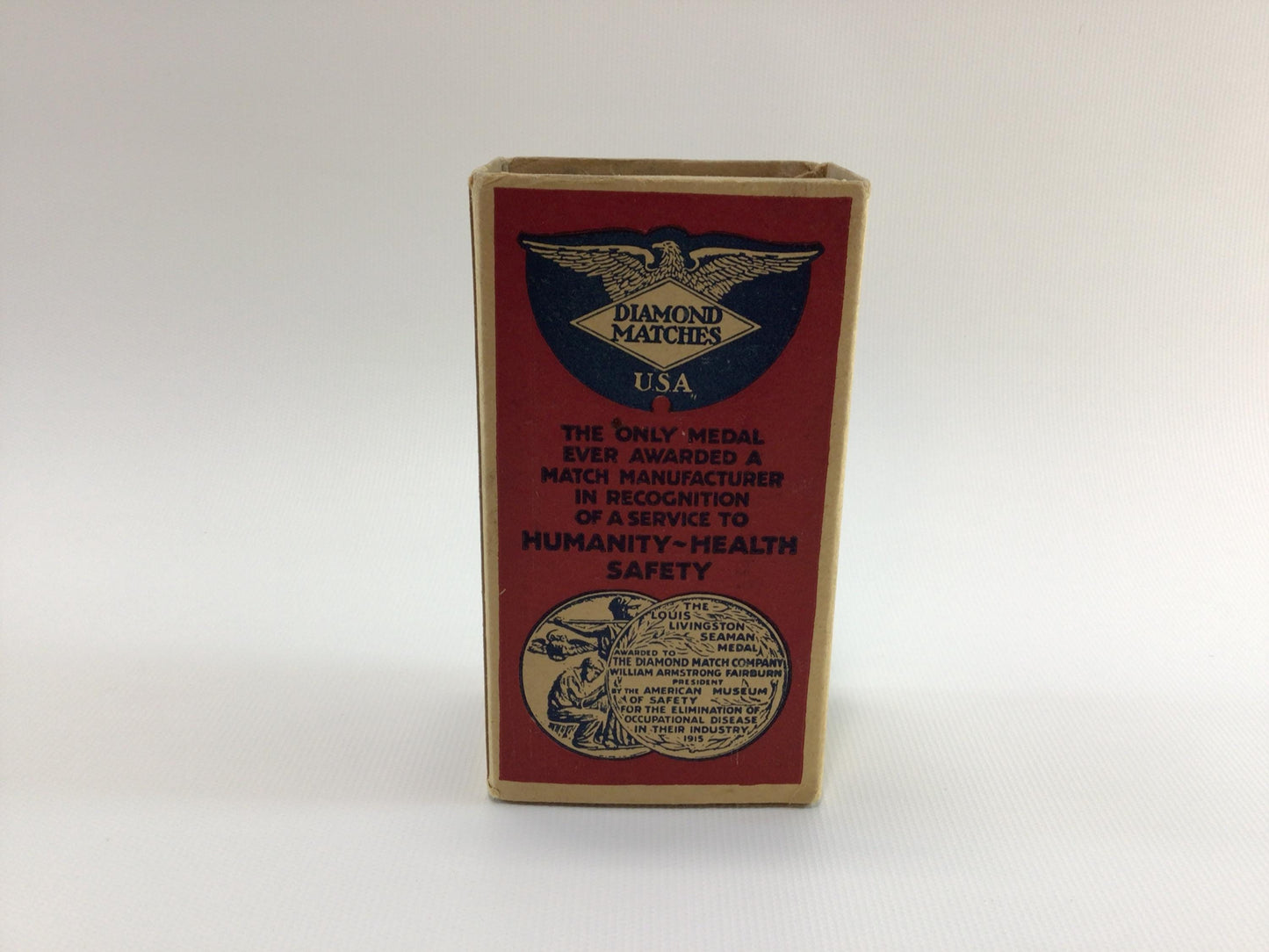 PLEE-ZING Diamond Safety Matches Box Vintage General Store Country Kitchen Advertising Ephemera