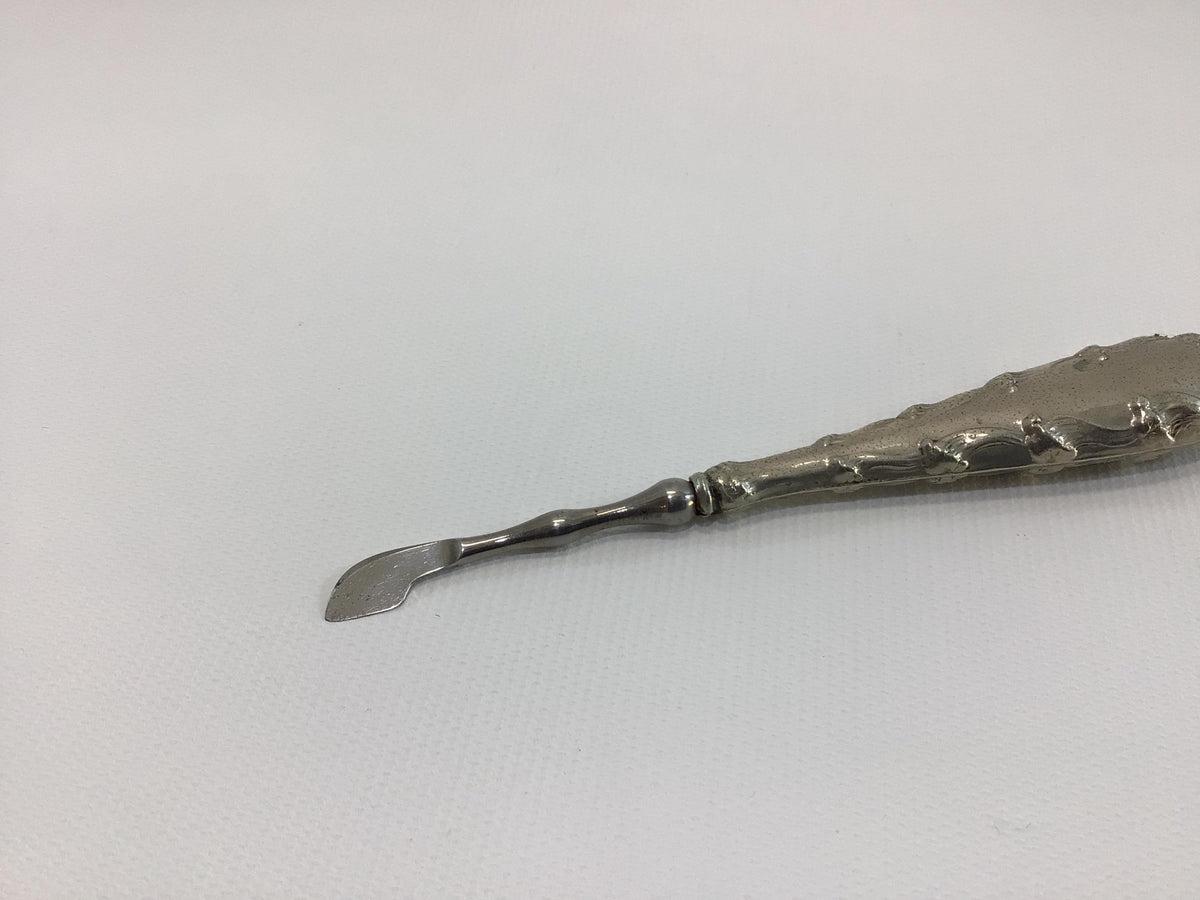 Manicure Cuticle Tool Silverplate Handle Collectible Antique Victorian Vanity Decor