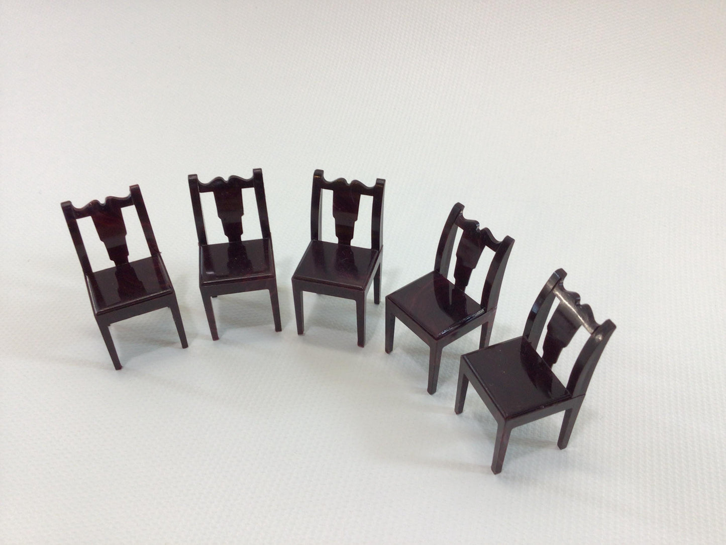 Marx Dining Room Chairs 1:24 Scale Toy Playset Replacement Parts Pieces for Tin Lithograph Era Dollhouses