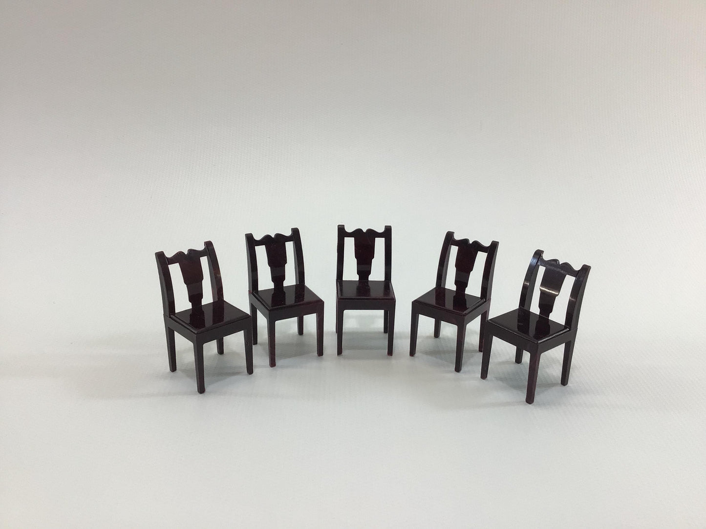 Marx Dining Room Chairs 1:24 Scale Toy Playset Replacement Parts Pieces for Tin Lithograph Era Dollhouses