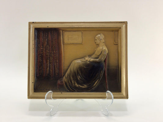Relief 3D Mother by Whistler Tin Framed 7x9 Primitive Rustic Home Wall Decor