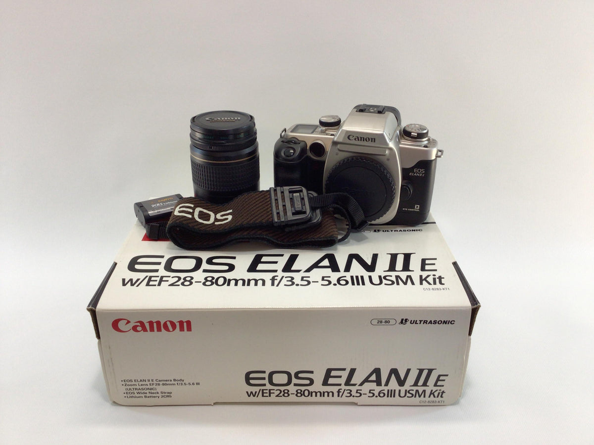 Canon 35mm EOS Elan II E Camera Body and EF 28- 80mm Zoom Lens Vintage Photography Equipment