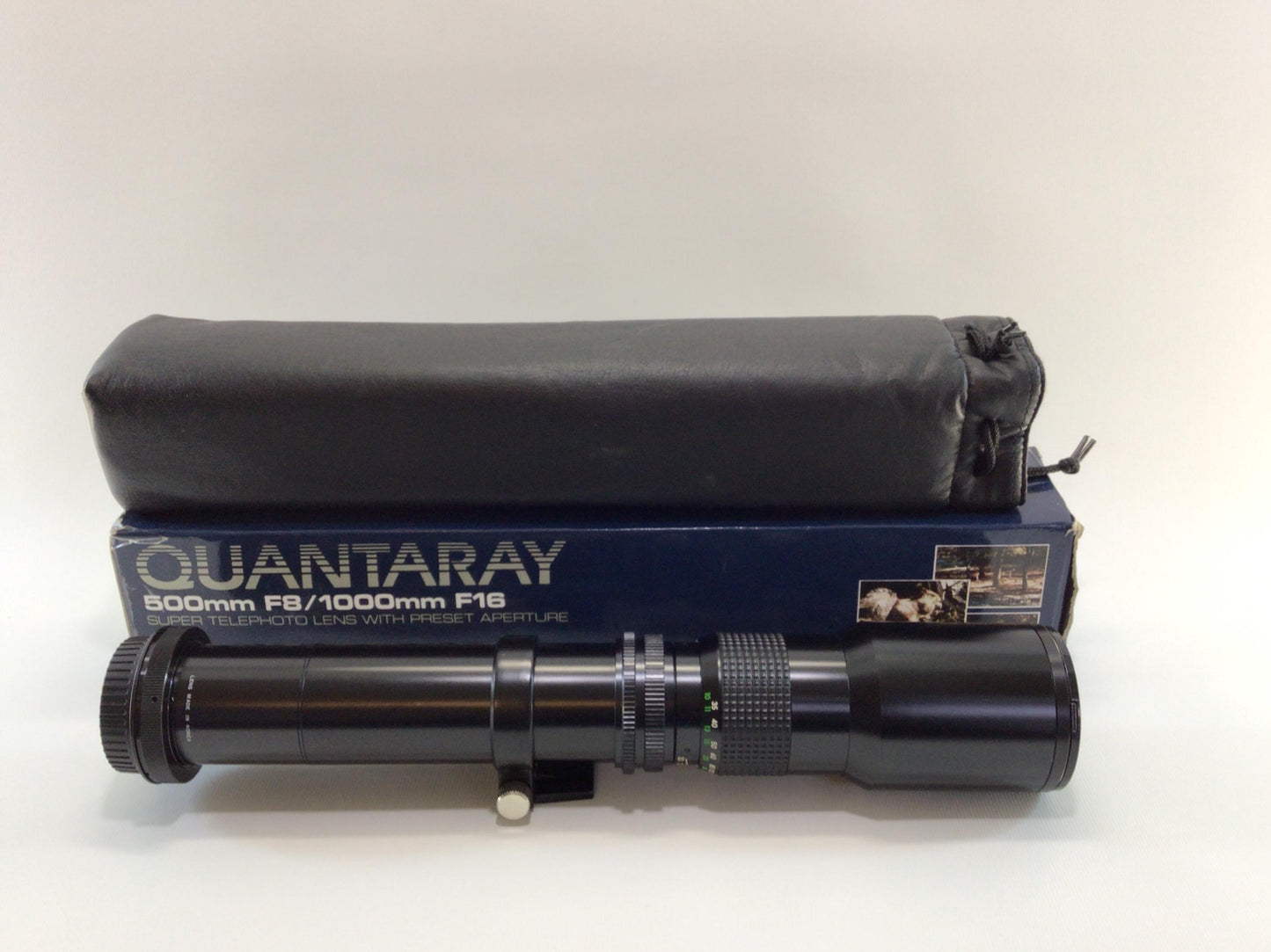 Super Telephoto Lens Quantaray F8/1000mm F16 Vintage Photography Equipment for 35mm and SLR Cameras