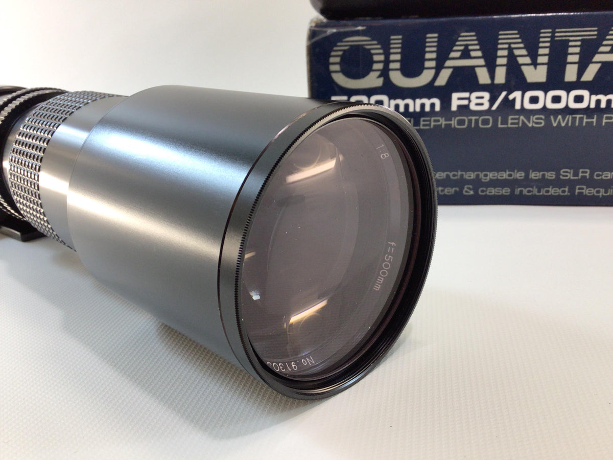 Super Telephoto Lens Quantaray F8/1000mm F16 Vintage Photography Equipment for 35mm and SLR Cameras