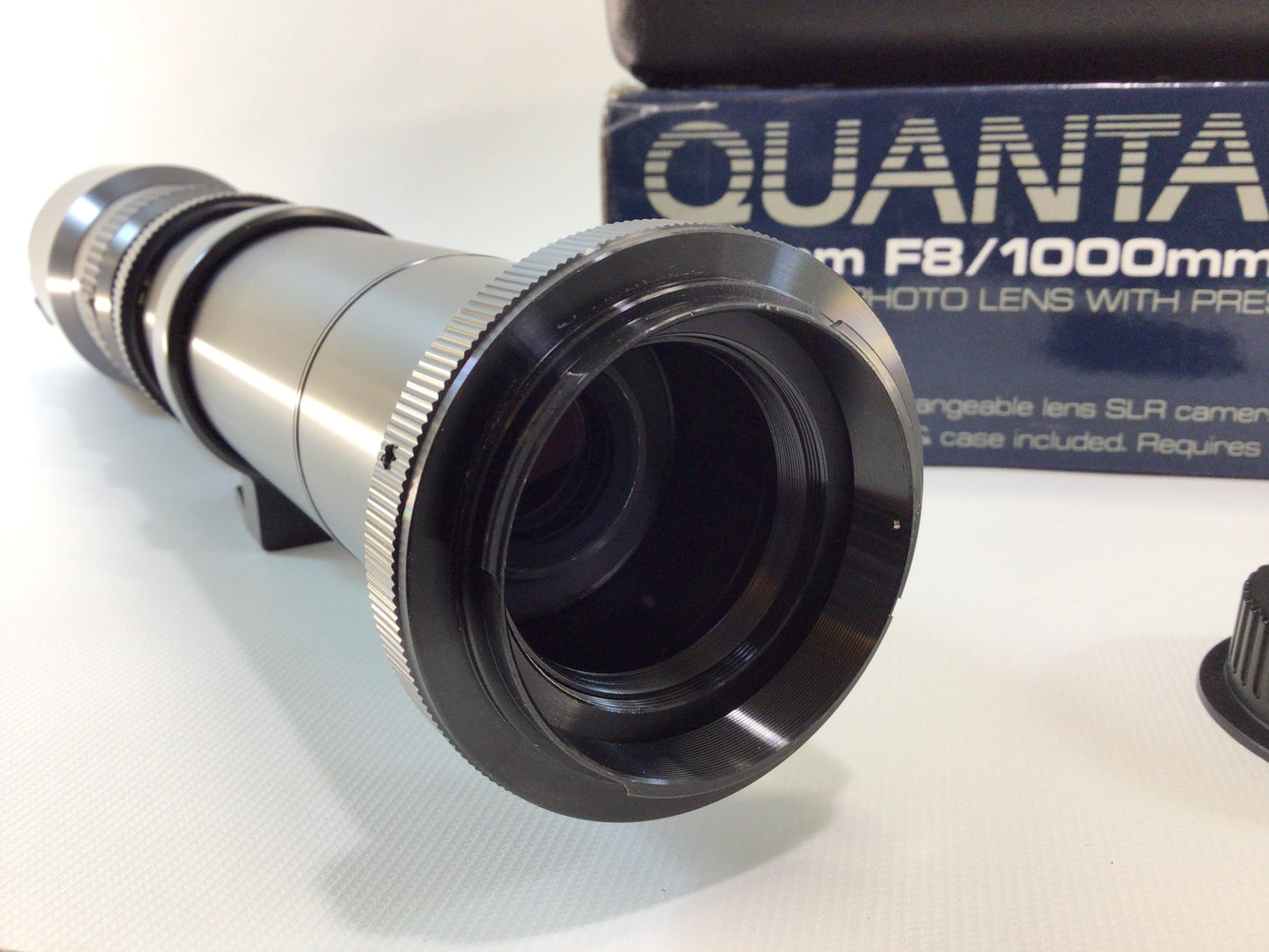 Super Telephoto Lens Quantaray F8/1000mm F16 Vintage Photography Equipment for 35mm and SLR Cameras