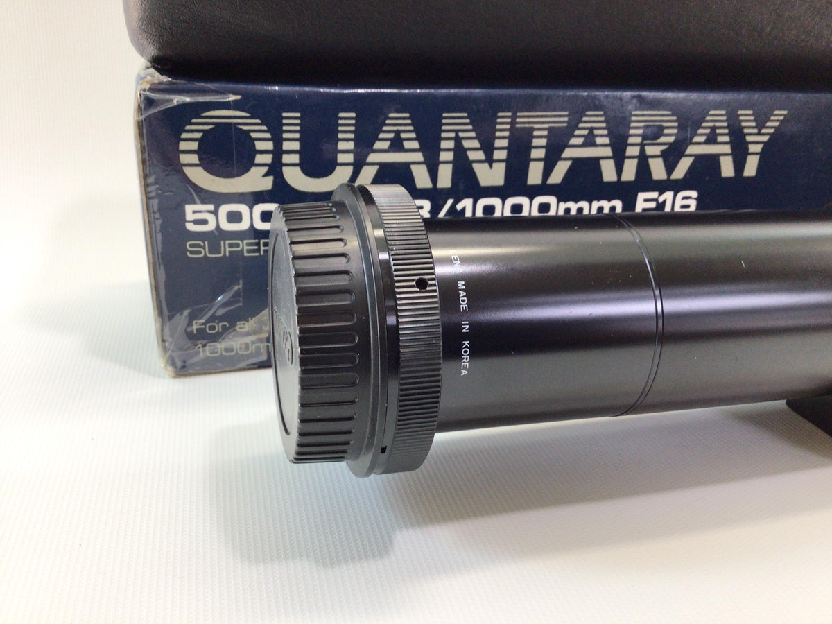 Super Telephoto Lens Quantaray F8/1000mm F16 Vintage Photography Equipment for 35mm and SLR Cameras
