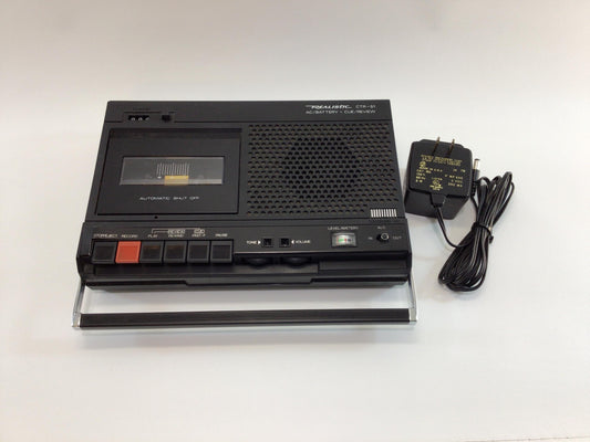 Realistic CTR-51 Cassette Tape Recorder Vintage Radio Shack Tandy Electronics Gadget