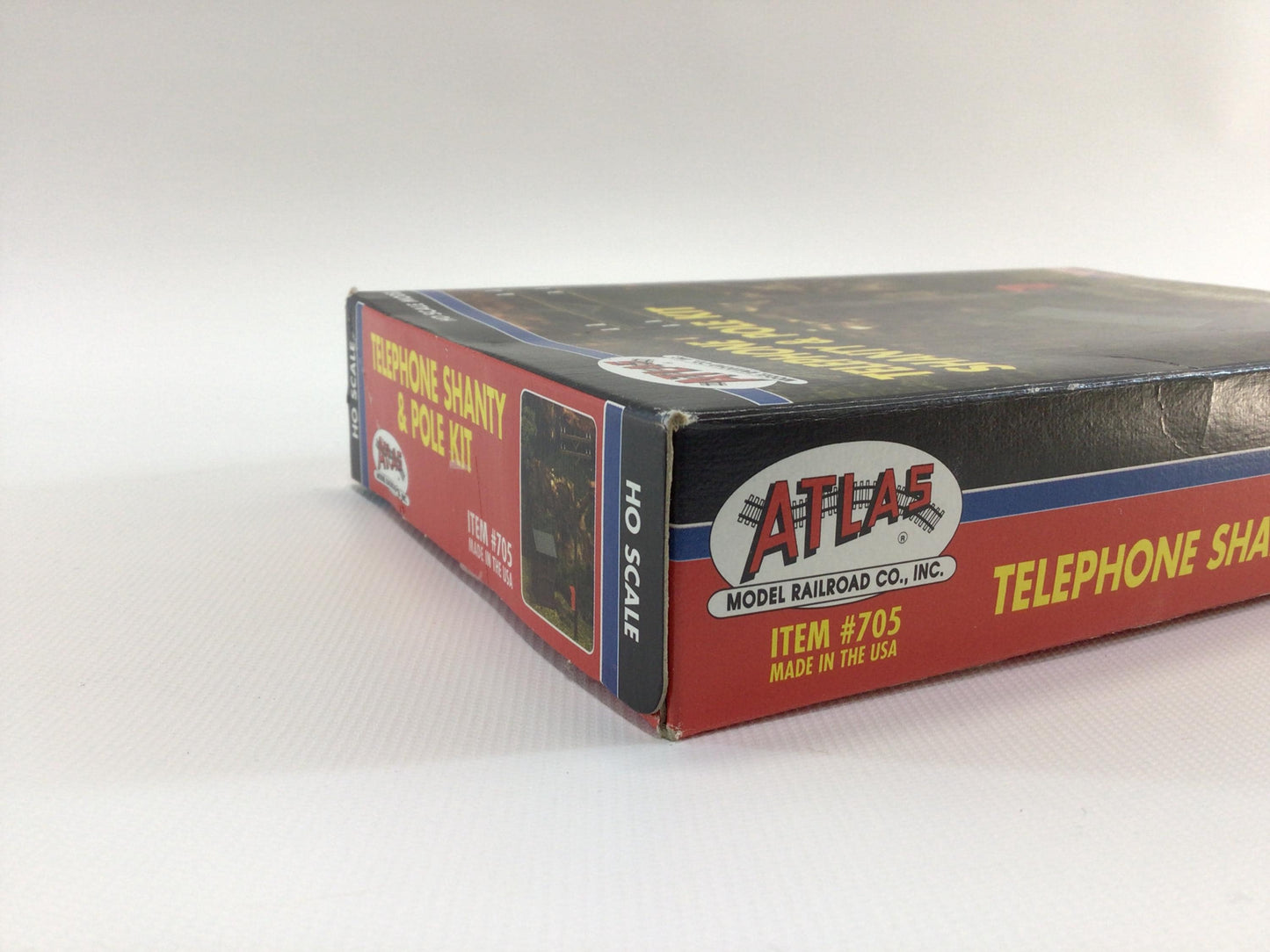 Atlas HO Scale Model Railroad Telephone Shanty & Pole Kit 705 Vintage Miniature Modeling Set