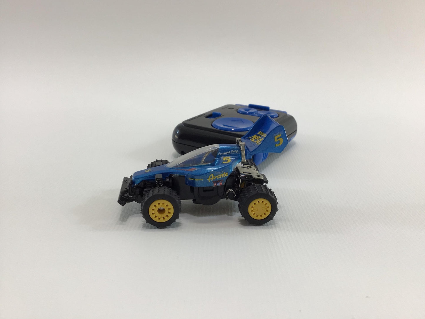 Takara TOMY Avante Q Steer Miniature Remote Control RC Blue No 5 Dune Buggy