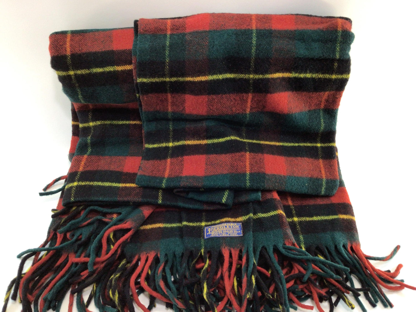 Pendleton Tartan Robe In a Bag Stadium Throw Blanket Vintage Quality Made in USA 100% Virgin Wool