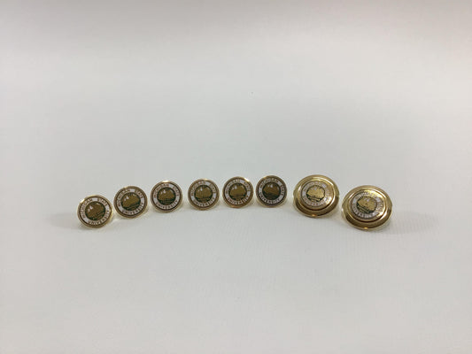 MSU Blazer Buttons Michigan State University Vintage Metal Gold Tone