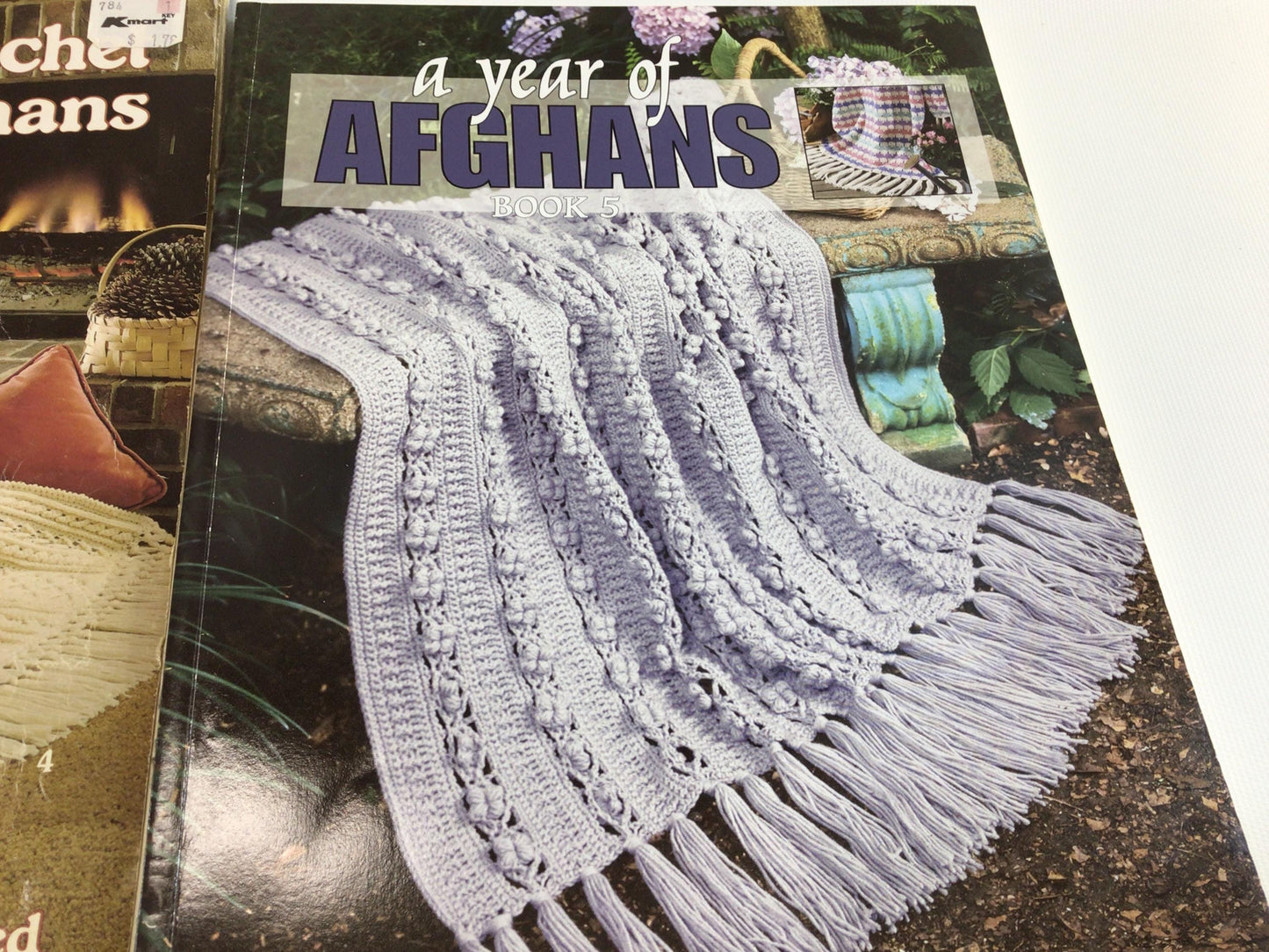 Vintage Crochet Afghan Instruction Pattern Booklets Mid Century Designs