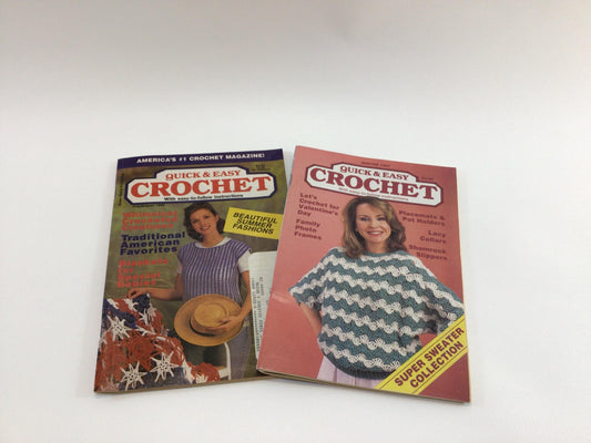 Quick & Easy Crochet Instruction Pattern Booklets Mid Century Designs