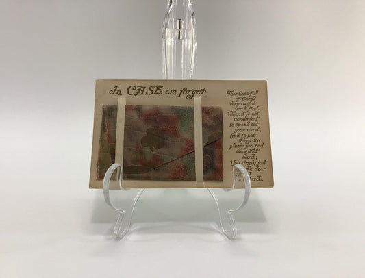 Novelty Good Luck Postcard In Case We Forget with 6 Fortune Affirmation Quote Cards Antique Ephemera