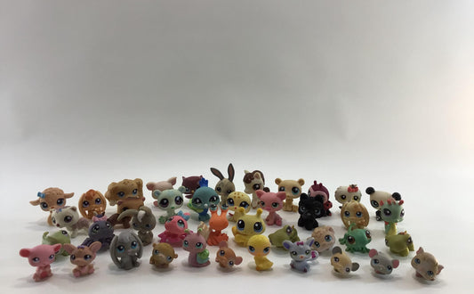 Littlest Pet Shop LPS Lot of 40 Assorted Toy Figures