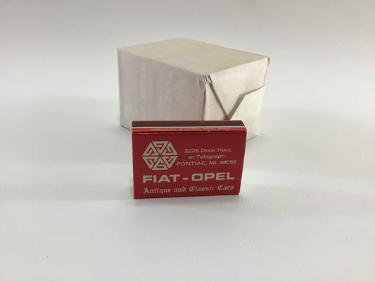 Buick Fiat Opel Advertising Wooden Match Boxes Vintage Petroliana Ephemera Grimaldi Dealership Detroit