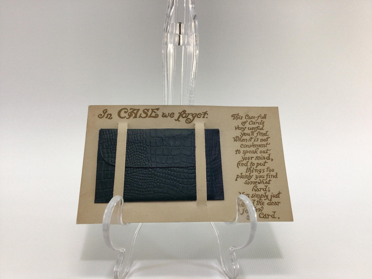 Novelty Postcard In Case We Forget with 6 Fortune Affirmation Quote Cards Antique Ephemera