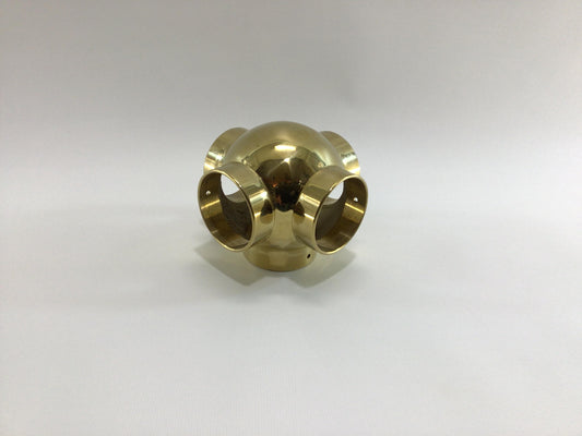 Brass Railing Hardware Lavi Industries Ball Side Outlet Cross 00-707/2 Replacement Parts Pieces for 2" Diameter Tubing