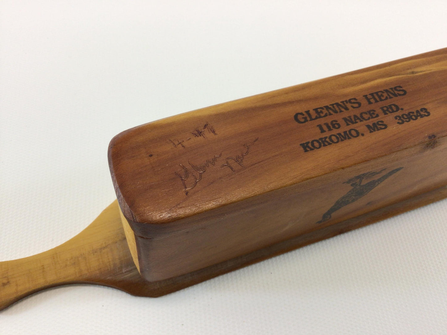 Cedar Turkey Call Glenn's Hens Glenn Nace Kokomo Mississippi Handmade Vintage Outdoor Sporting Hunting Equipment