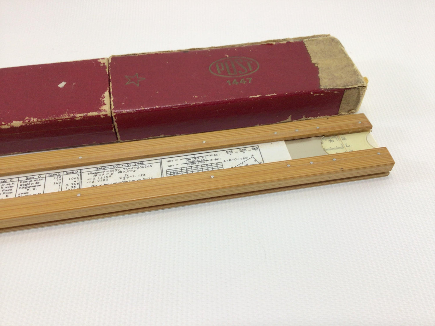Slide Rule Post Sun Hemmi 1447 Made in Japan Vintage Engineer Gadget Tool Calculator