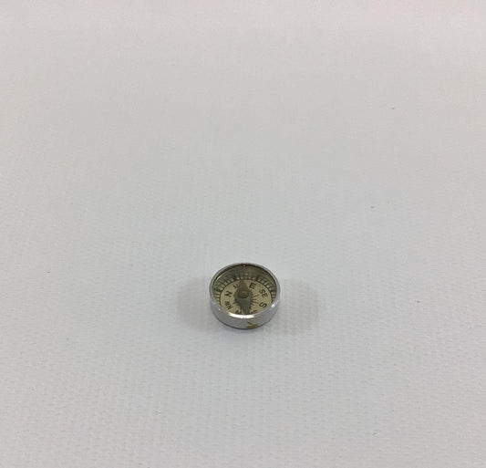 Miniature Pocket Compass Aluminum Magnetic Base Plate Open Face Made in Japan Vintage Novelty Mechanical Gadget
