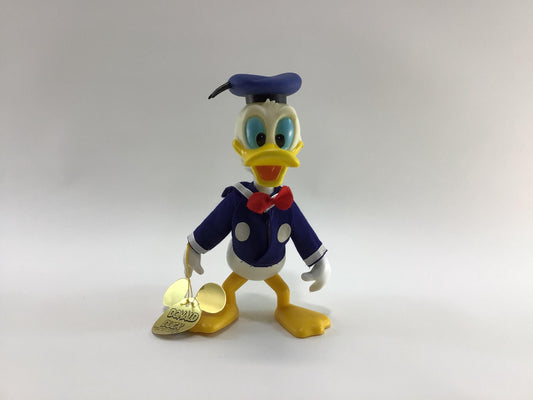 Walt Disney Productions 8" Donald Duck Soft Vinyl Vintage Made in Hong Kong Toy Figure